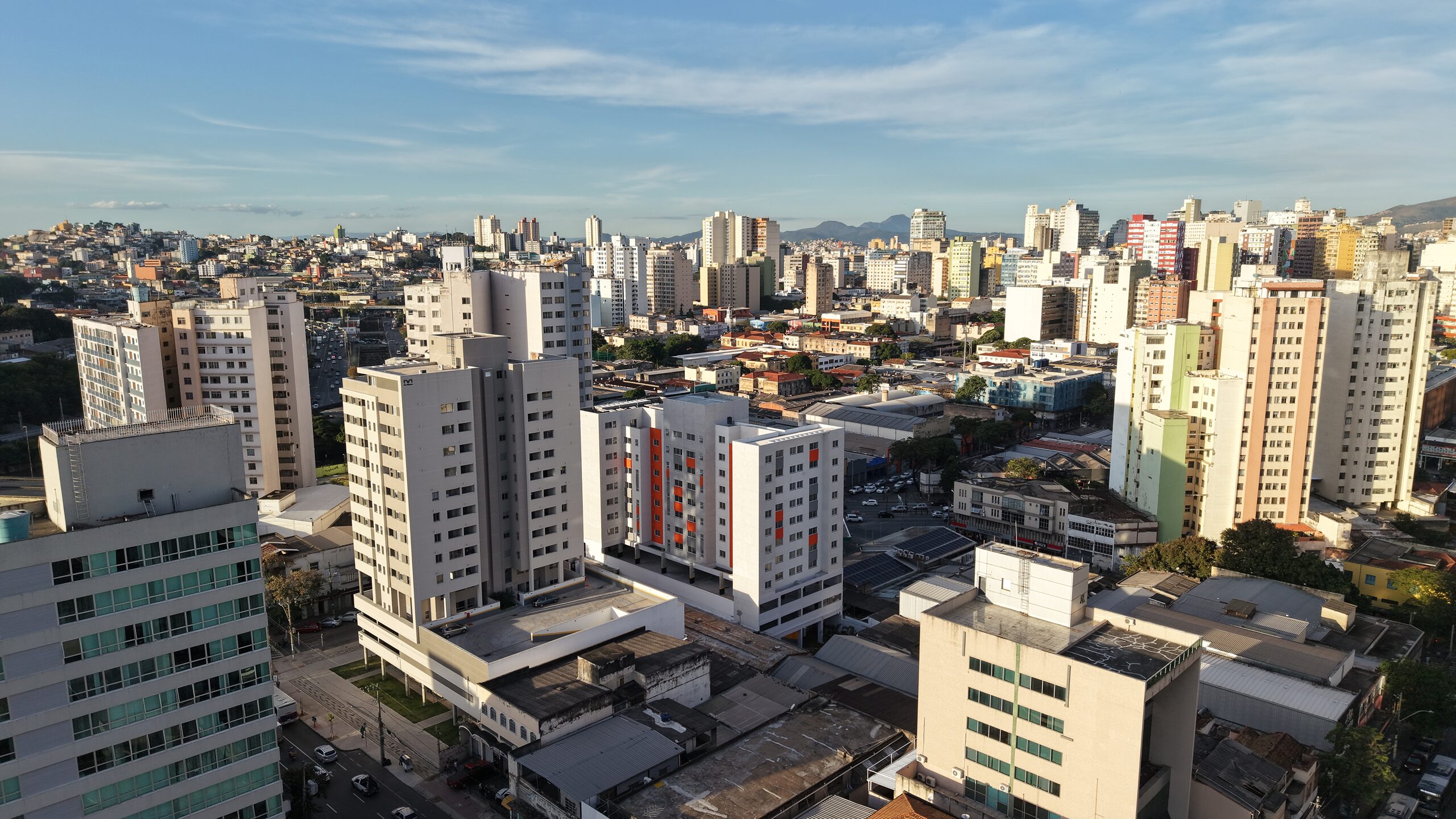 Imagem panorâmica do bairro Barro Preto em Belo Horizonte.