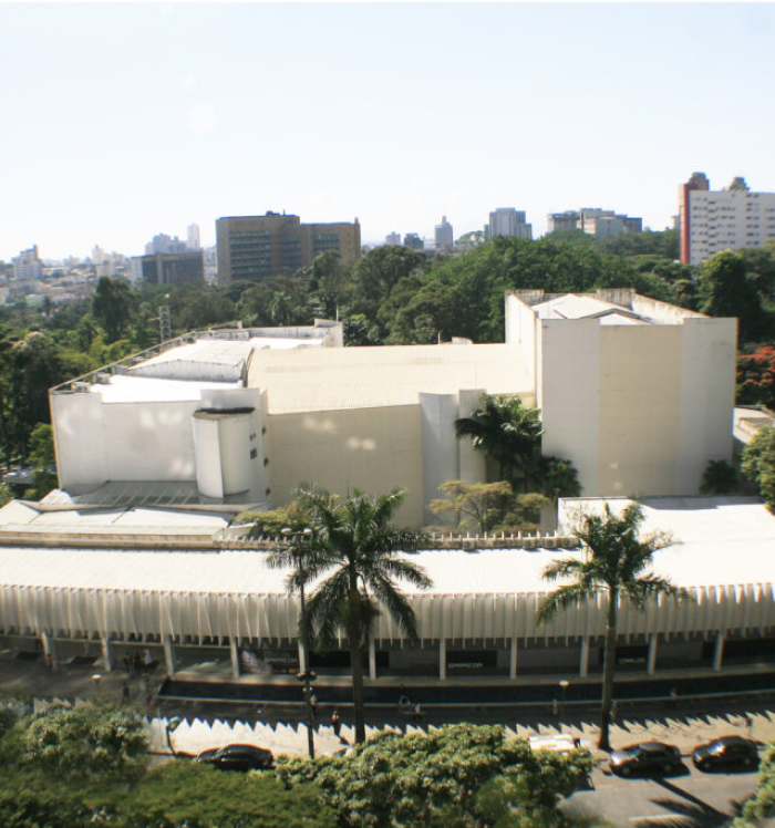 Palácio das Artes. Vista área panorâmica do Palácio das Artes.